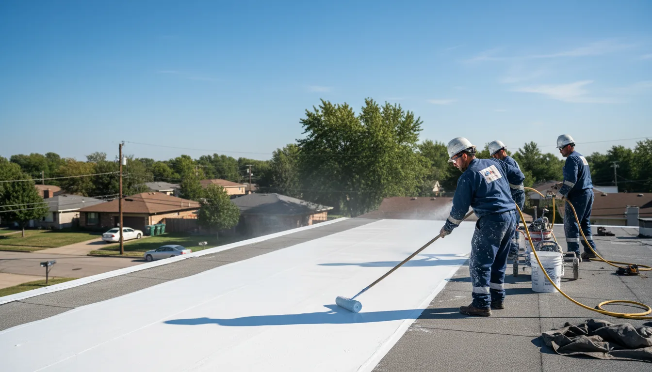 Commercial roof coating in Ellamore, WV near me
